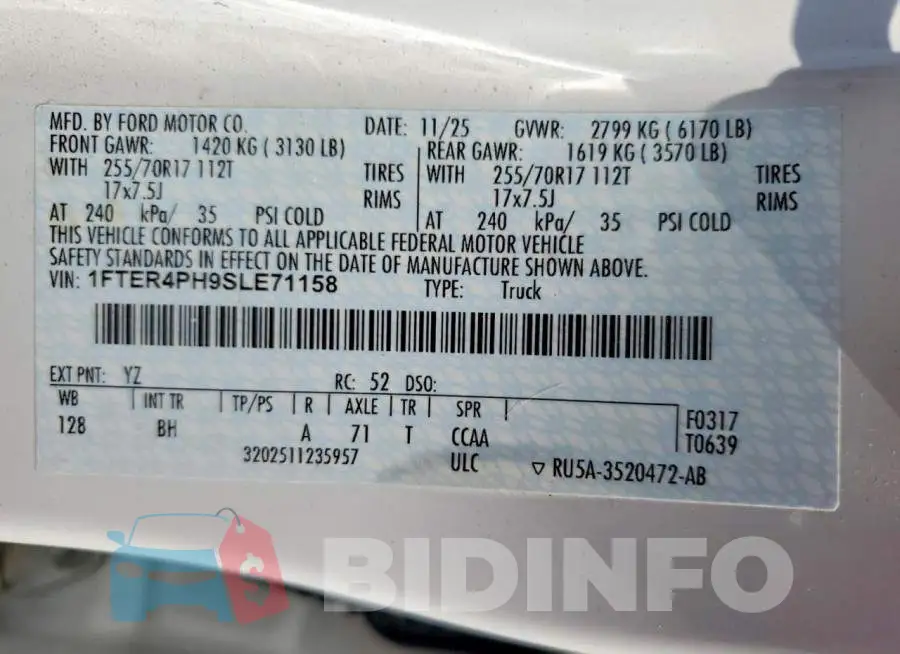 1FTER4PH9SLE71158 Photo# 12