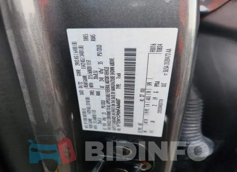 1FTEW1CP8NFA84687 Photo# 13