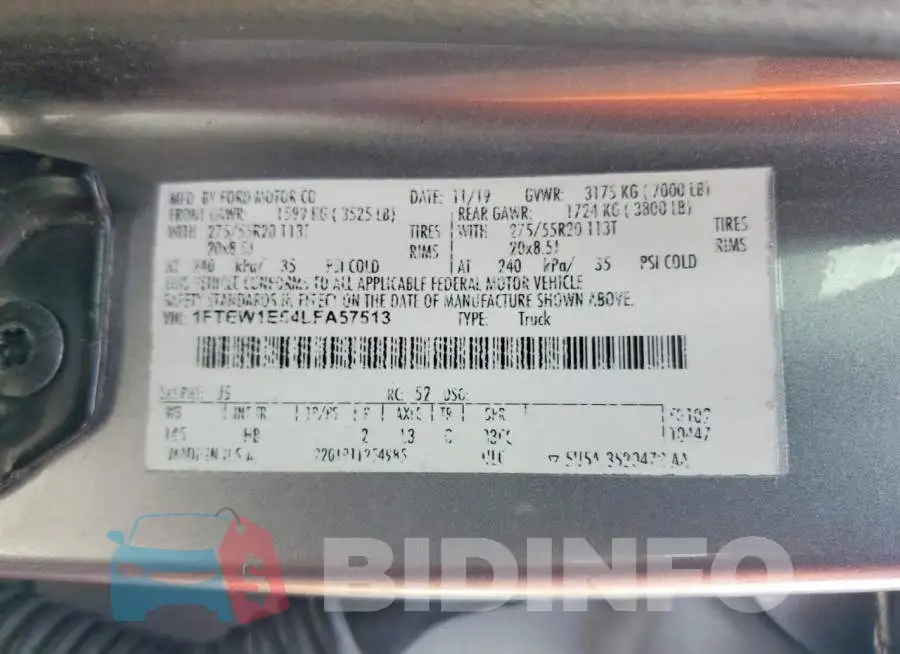 1FTEW1E54LFA57513 Photo# 13