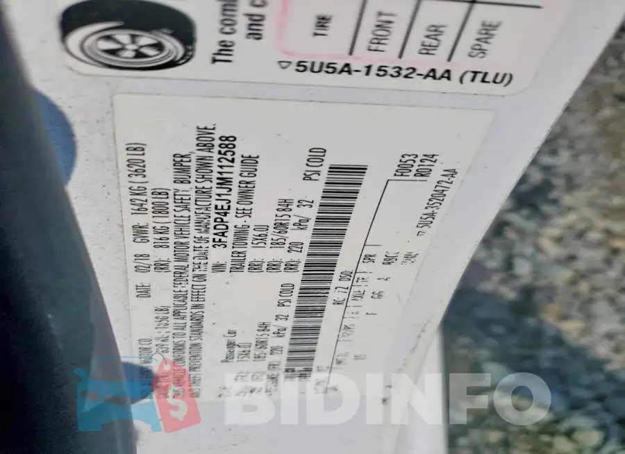 3FADP4EJ1JM112588 Photo# 12