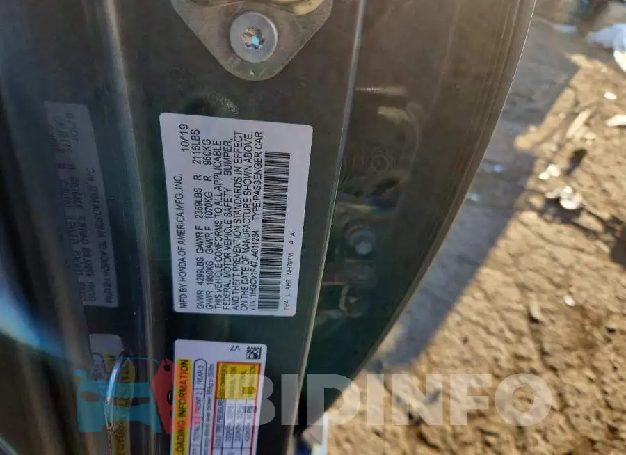 1HGCV1F47LA011284 Photo# 12