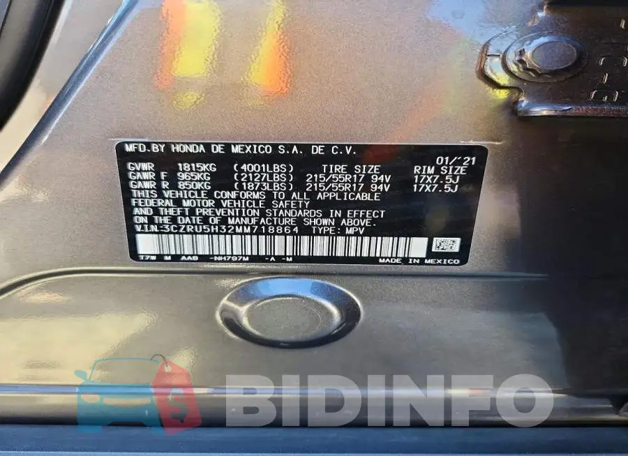 3CZRU5H32MM718864 Photo# 13