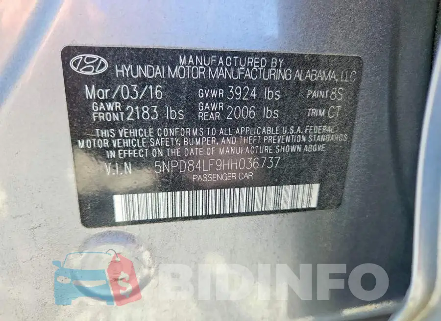 5NPD84LF9HH036737 Photo# 12
