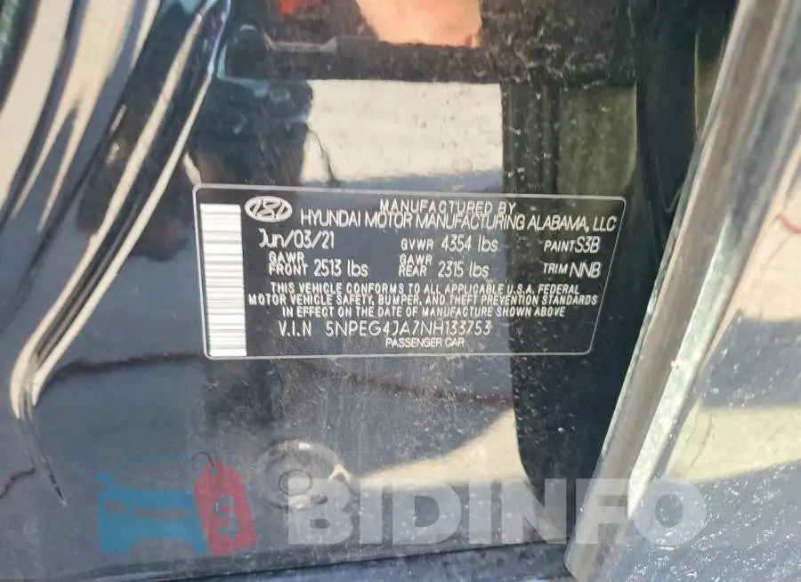 5NPEG4JA7NH133753 Photo# 12