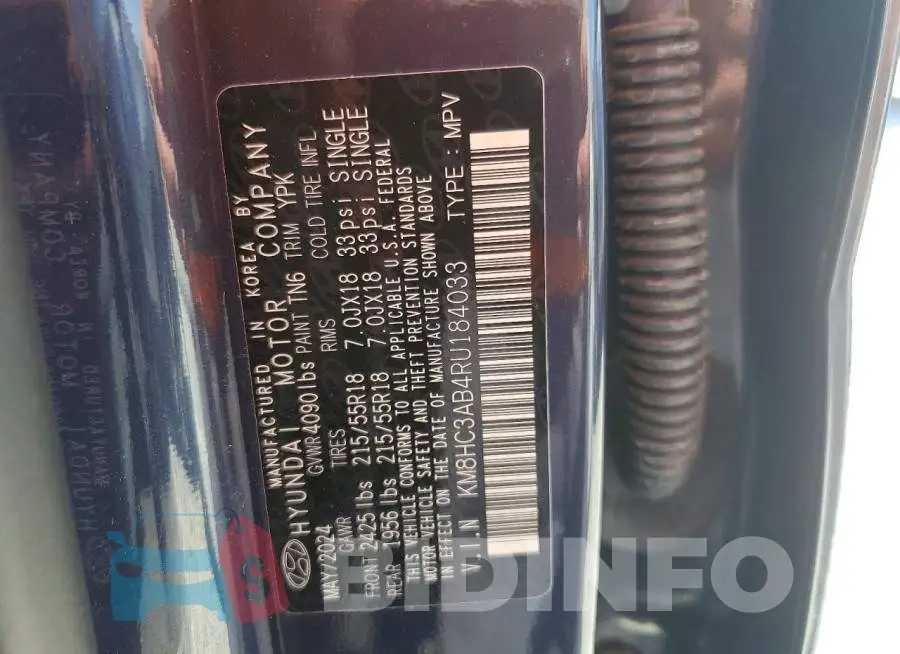 KM8HC3AB4RU184033 Photo# 13