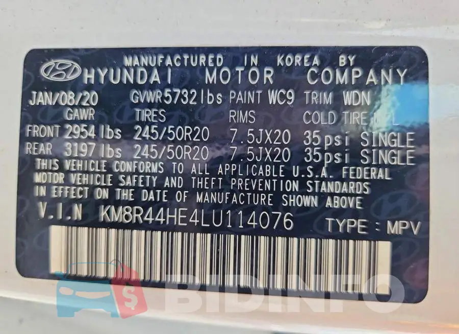 KM8R44HE4LU114076 Photo# 13