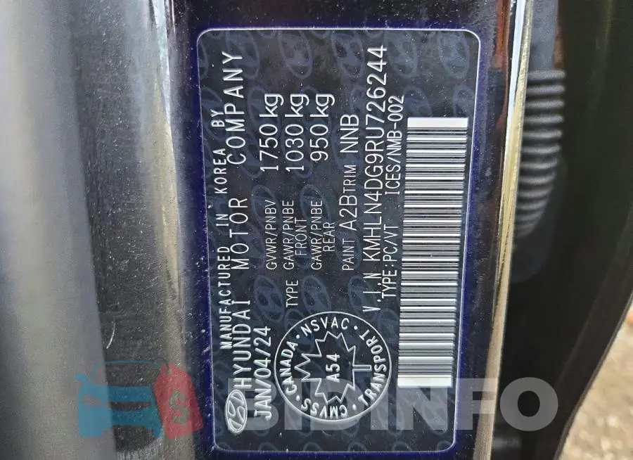 KMHLN4DG9RU726244 Photo# 13