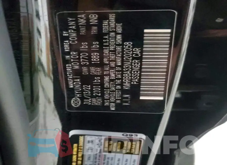 KMHRB8A33NU202058 Photo# 13