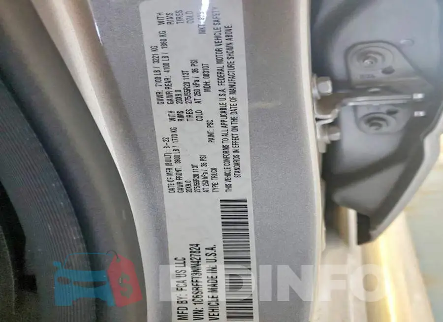 1C6SRFFT3NN427824 Photo# 12
