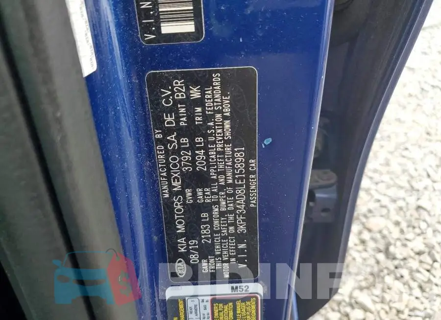 3KPF34AD8LE158981 Photo# 12
