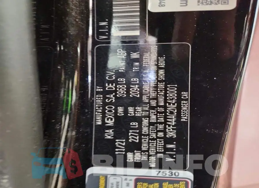 3KPF44AC2NE438001 Photo# 12