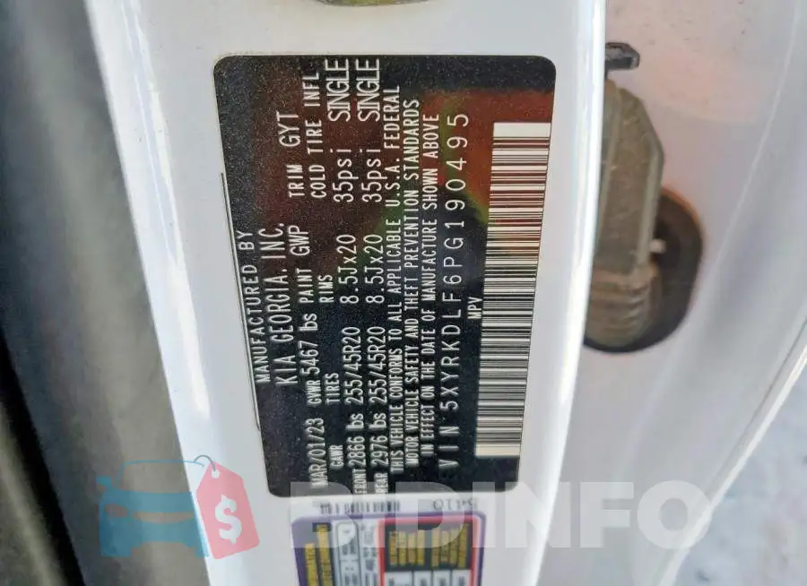 5XYRKDLF6PG190495 Photo# 14