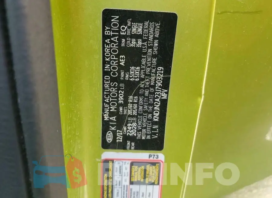 KNDJN2A23J7903219 Photo# 13