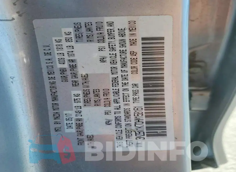 3MZBN1K70HM158161 Photo# 12