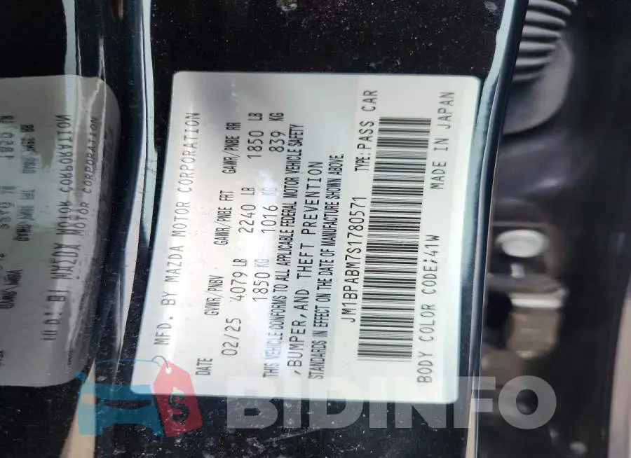 JM1BPABM7S1780571 Photo# 12