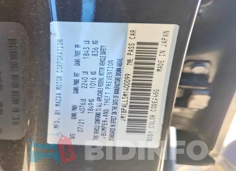 JM1BPALL5M1400099 Photo# 12