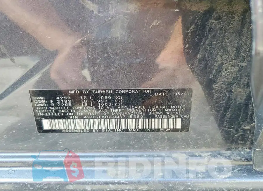 4S3GTAB64M3715560 Photo# 12