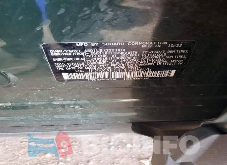 JF2SKAEC4PH405626 Photo# 12