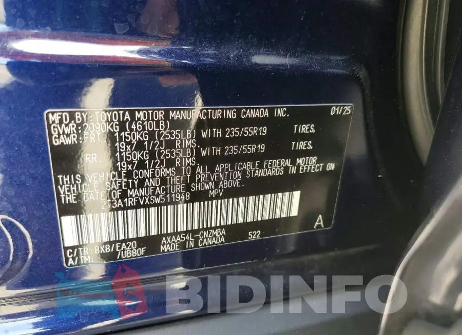 2T3A1RFVXSW511948 Photo# 13