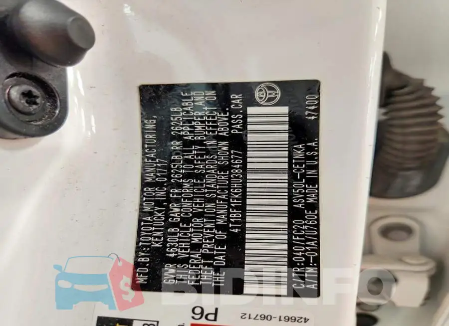 4T1BF1FK6HU384677 Photo# 12