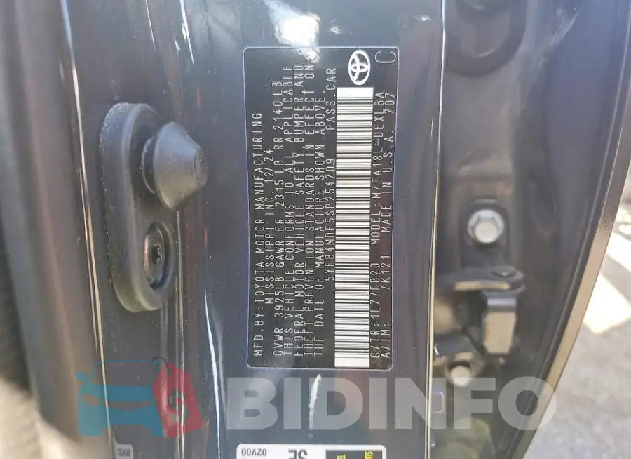 5YFB4MDE5SP254709 Photo# 12