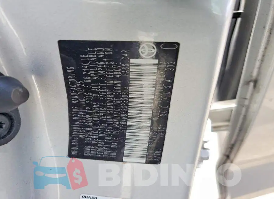 5YFB4MDE8SP350883 Photo# 12