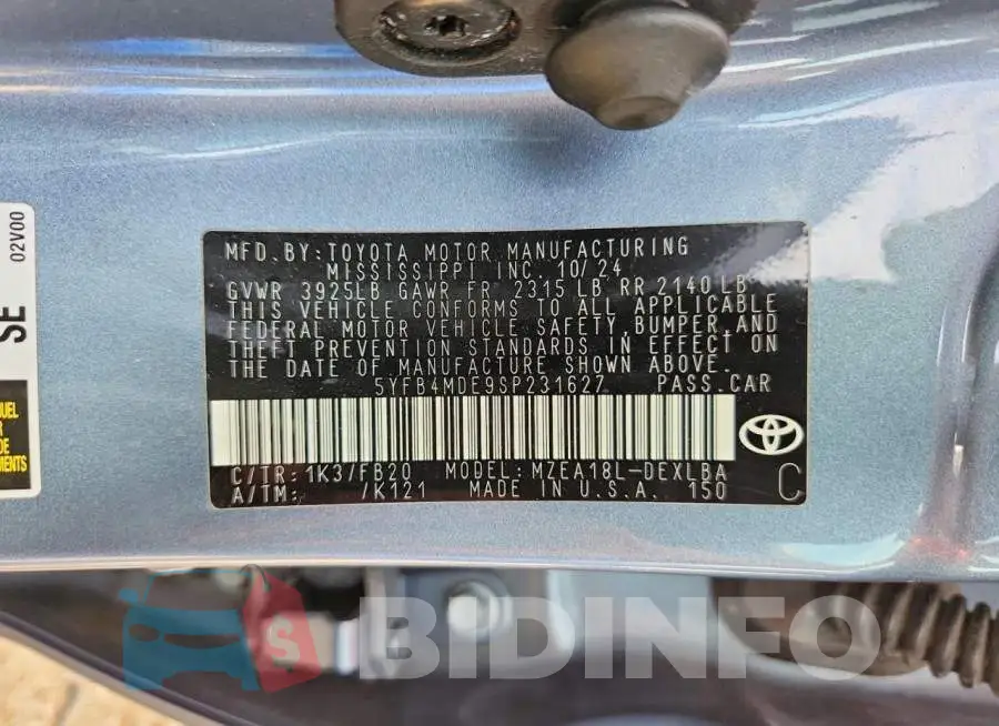 5YFB4MDE9SP231627 Photo# 12