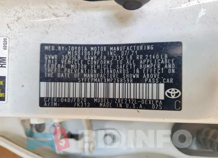 5YFEPMAEXMP268598 Photo# 12