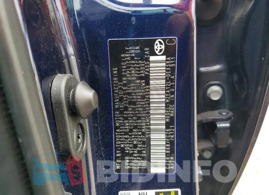5YFS4MCE3RP176099 Photo# 12