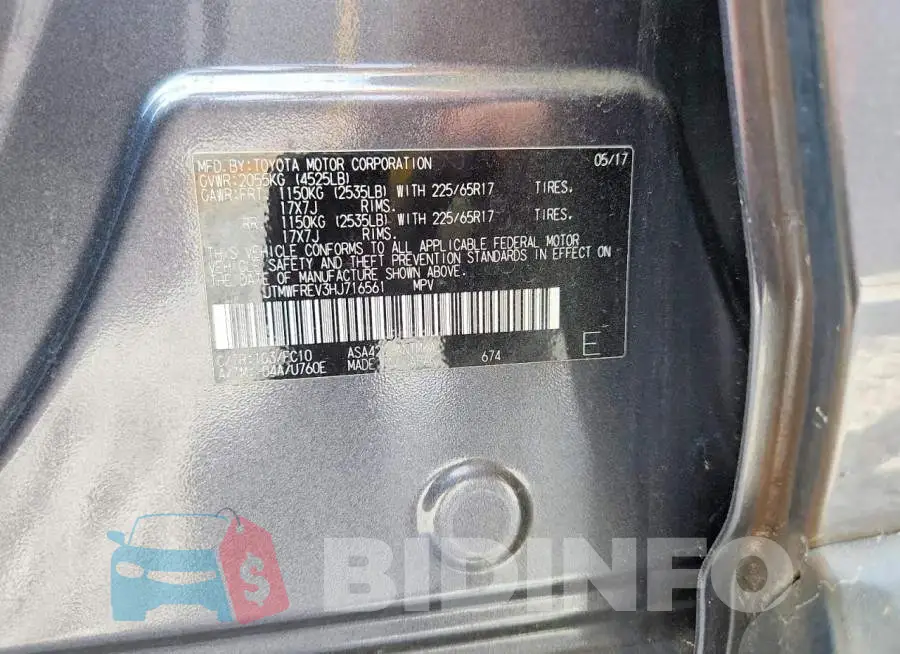 JTMWFREV3HJ716561 Photo# 13