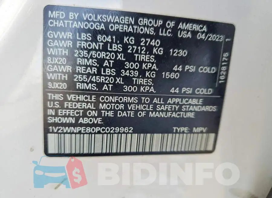1V2WNPE80PC029962 Photo# 14