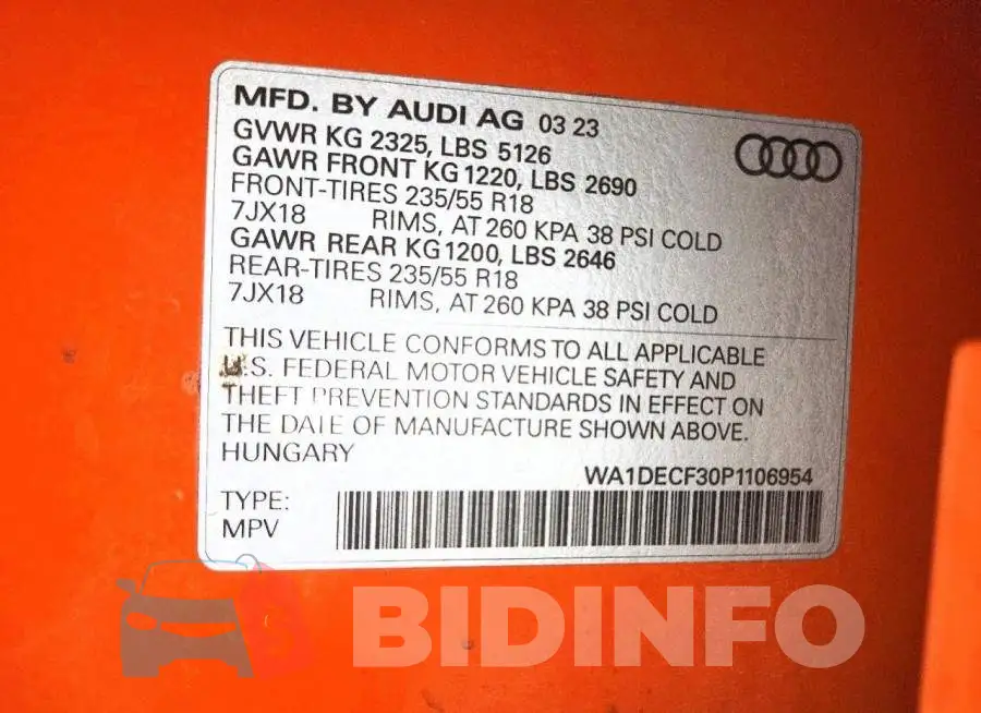WA1DECF30P1106954 Photo# 13