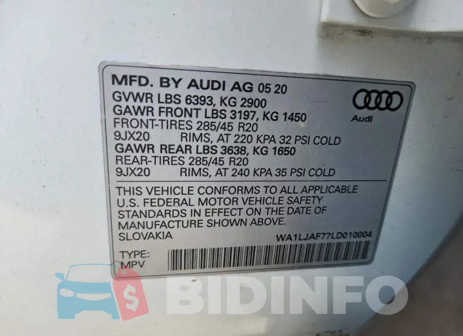 WA1LJAF77LD010004 Photo# 13