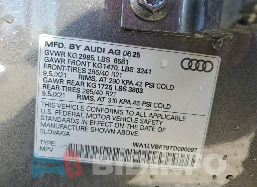 WA1LVBF79TD000097 Photo# 13