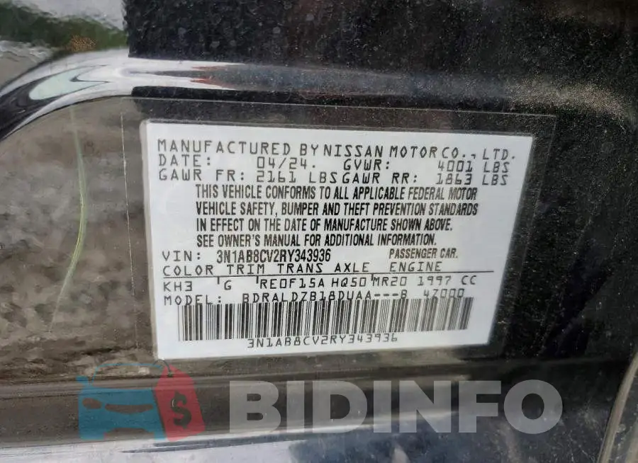 3N1AB8CV2RY343936 Photo# 12