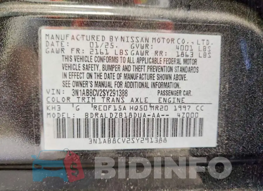 3N1AB8CV2SY291388 Photo# 12