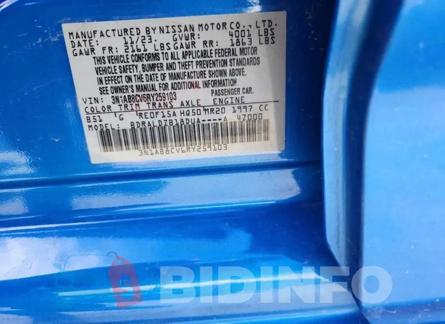 3N1AB8CV6RY259103 Photo# 12