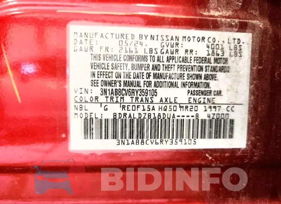 3N1AB8CV6RY359105 Photo# 12