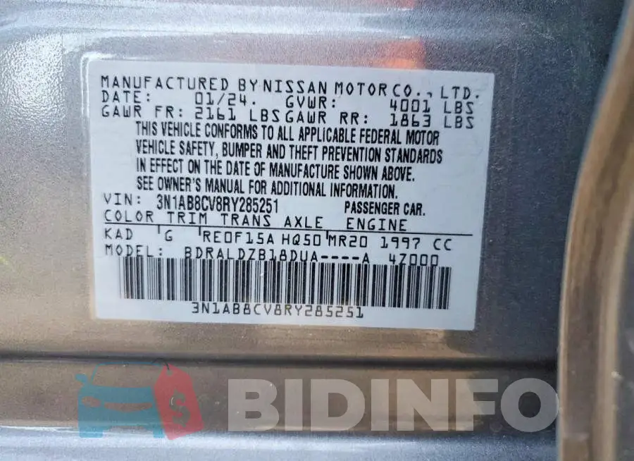 3N1AB8CV8RY285251 Photo# 12