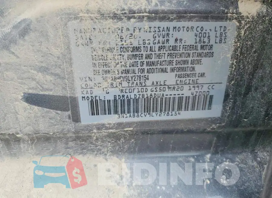 3N1AB8CV9LY278154 Photo# 12