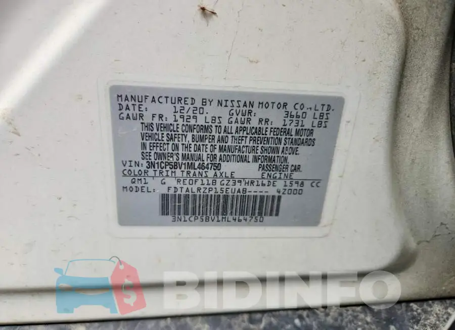 3N1CP5BV1ML464750 Photo# 14