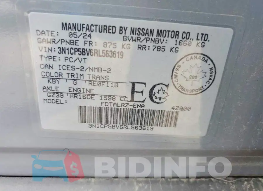 3N1CP5BV6RL563619 Photo# 12