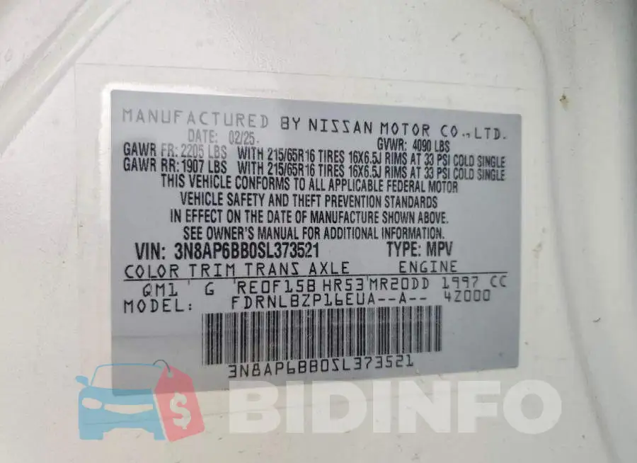 3N8AP6BB0SL373521 Photo# 12