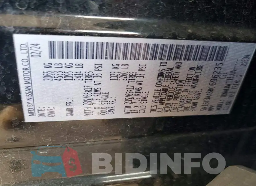 5N1BT3AA8RC696235 Photo# 13