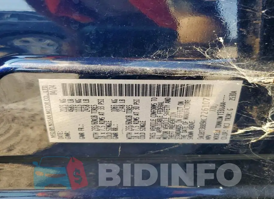 5N1BT3BB9RC726107 Photo# 13