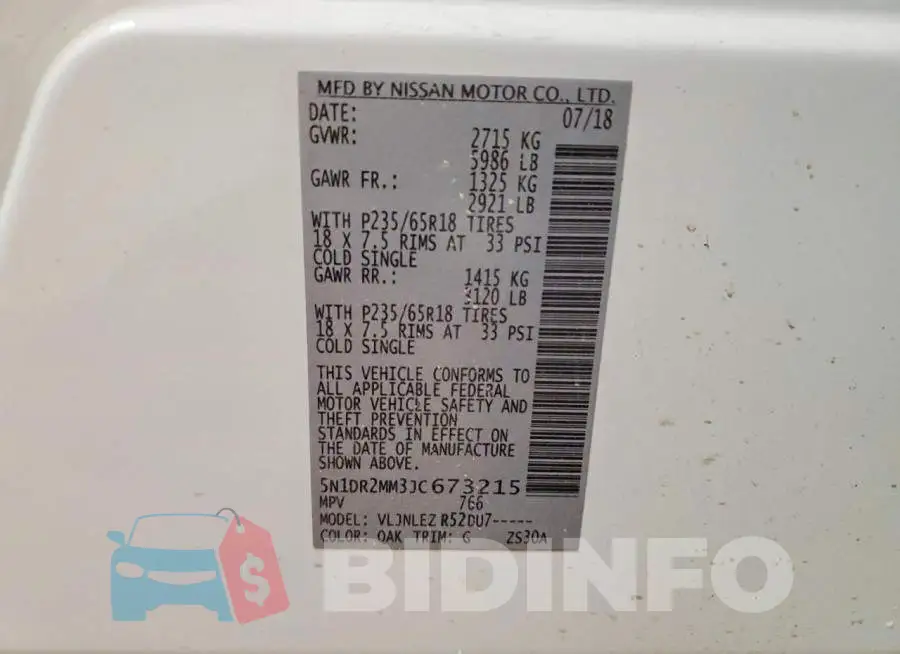 5N1DR2MM3JC673215 Photo# 14