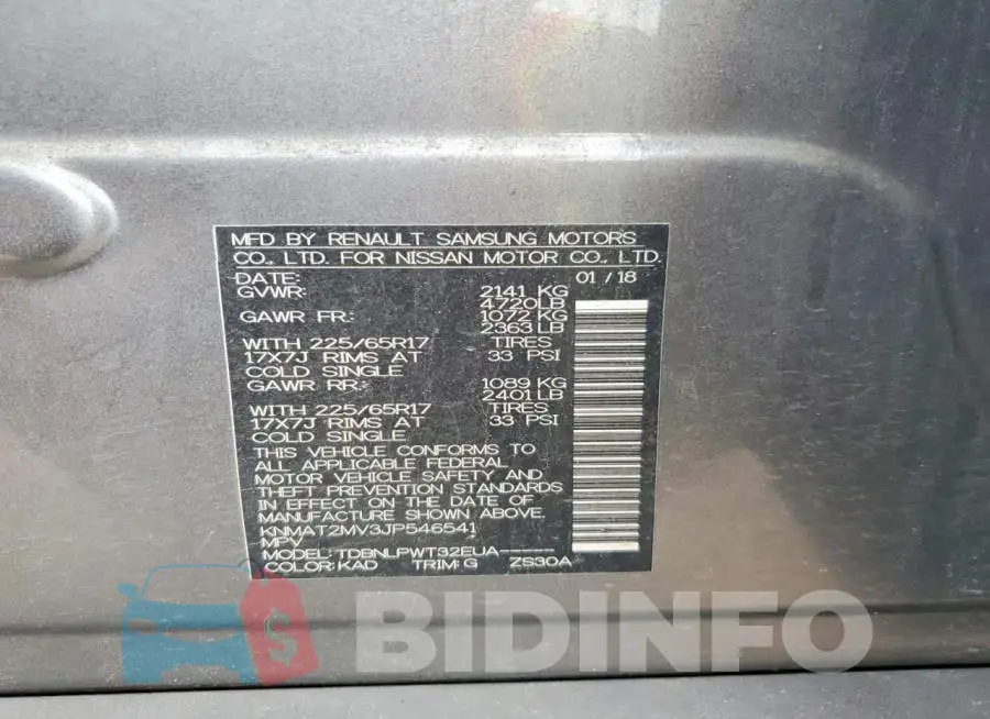 KNMAT2MV3JP546541 Photo# 13