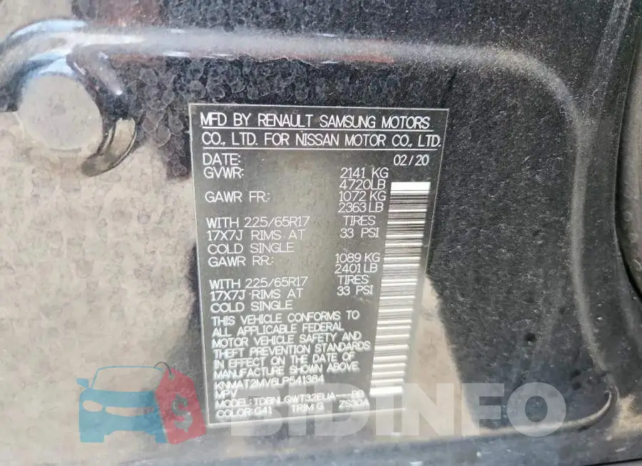 KNMAT2MV6LP541384 Photo# 12