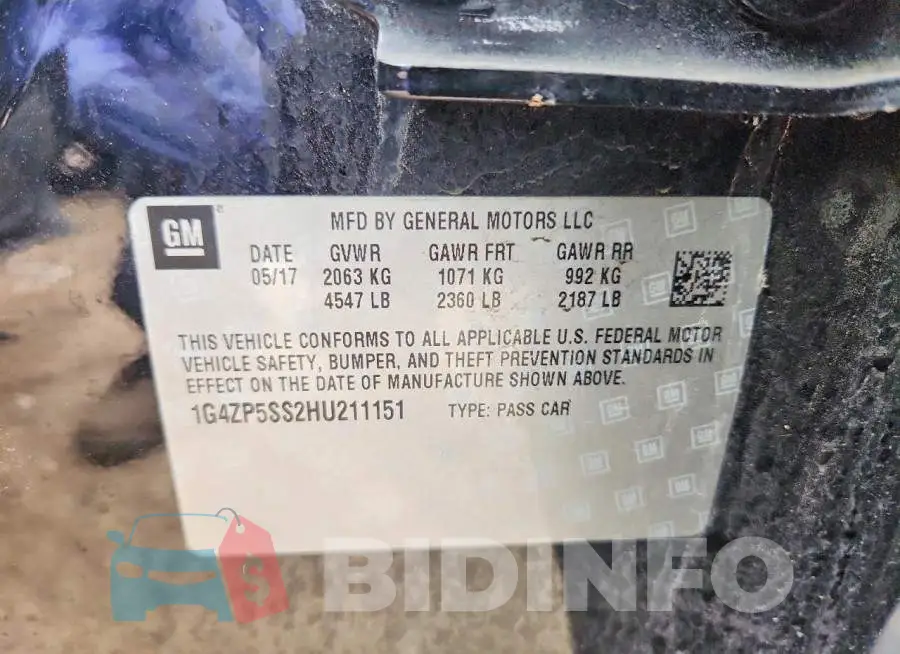 1G4ZP5SS2HU211151 Photo# 12