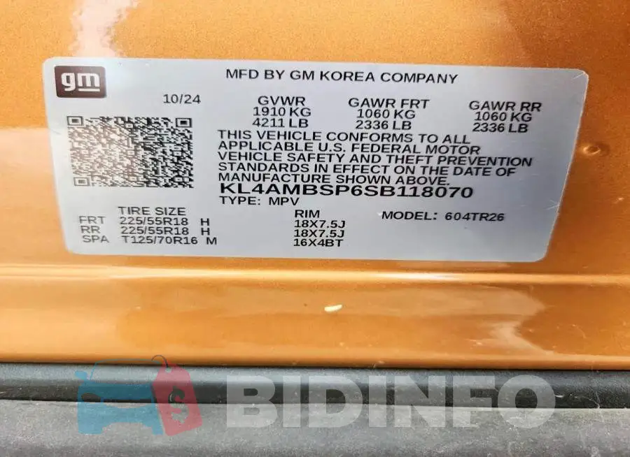KL4AMBSP6SB118070 Photo# 13